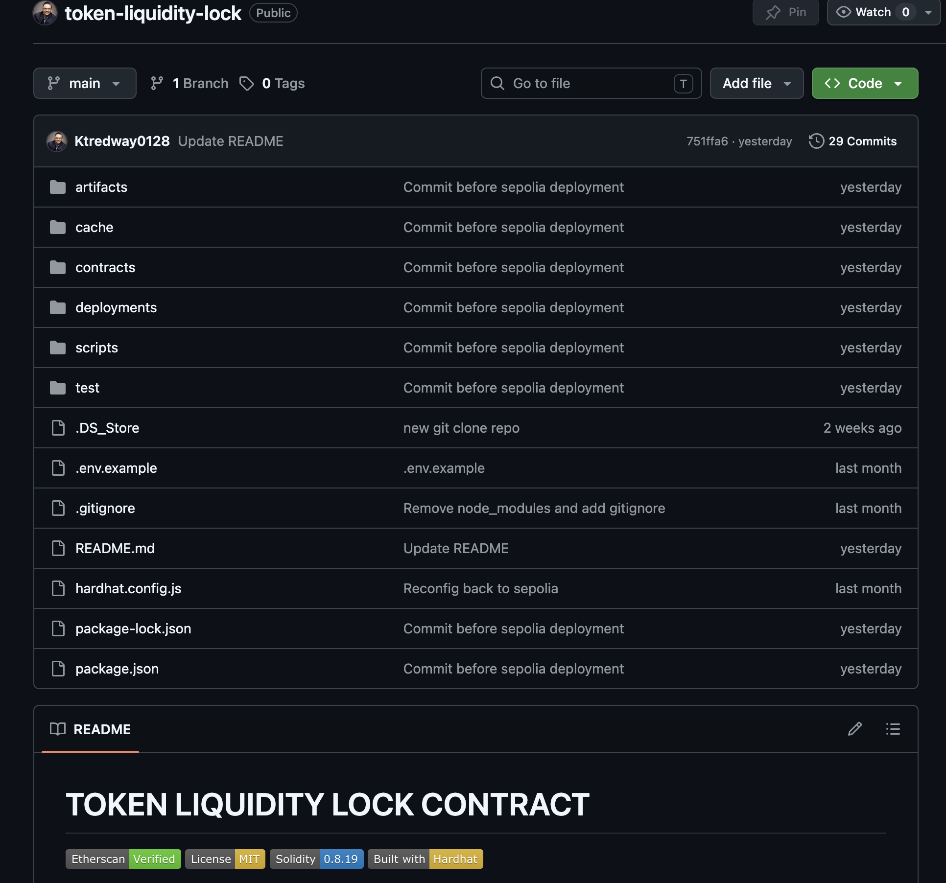 Liquidity Lock